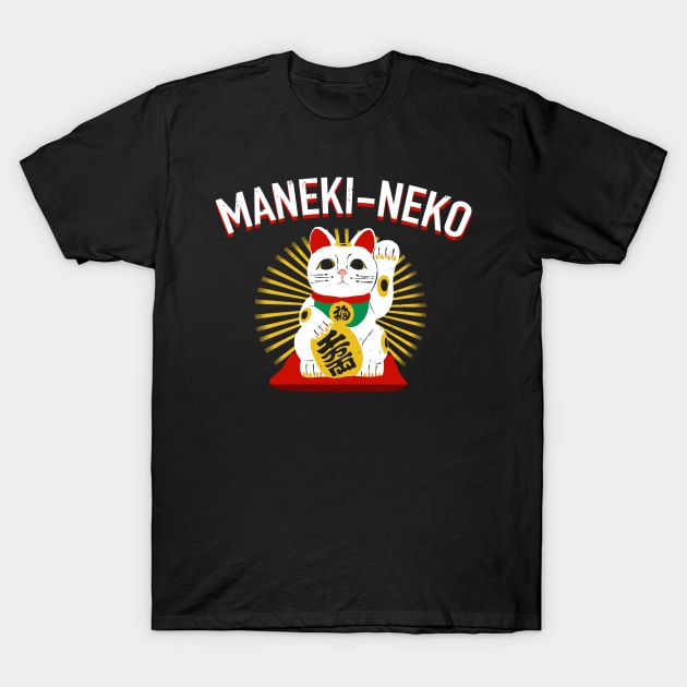 Maneki-neko T-Shirt by absolemstudio